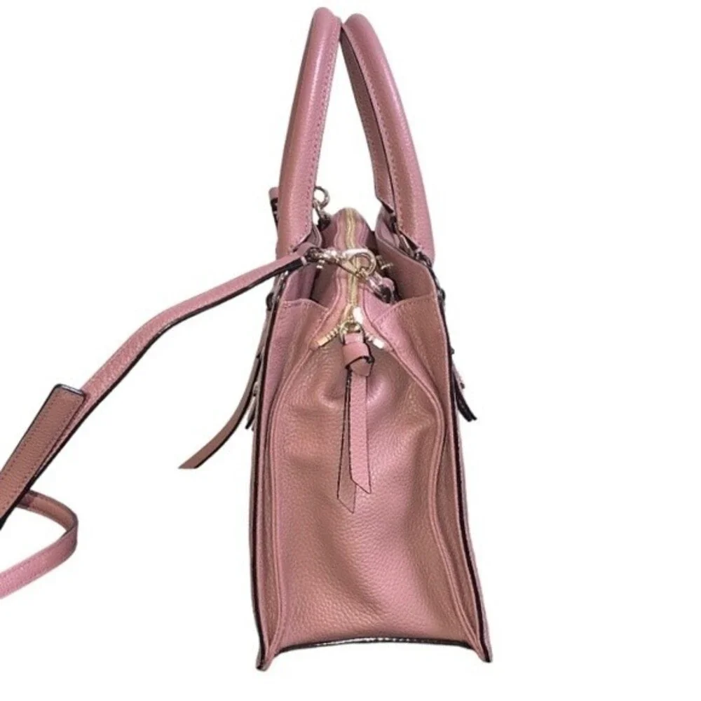 Kate Spade Mulberry Street Lise Satchel Rose Leather Convertible Crossbody Bag